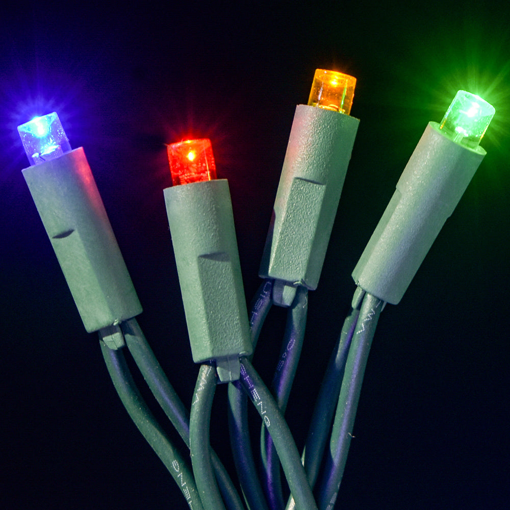 LED Concave 5MM Light Set, 70 Ct, 4" Spacing, Two Wire -Pro Lights