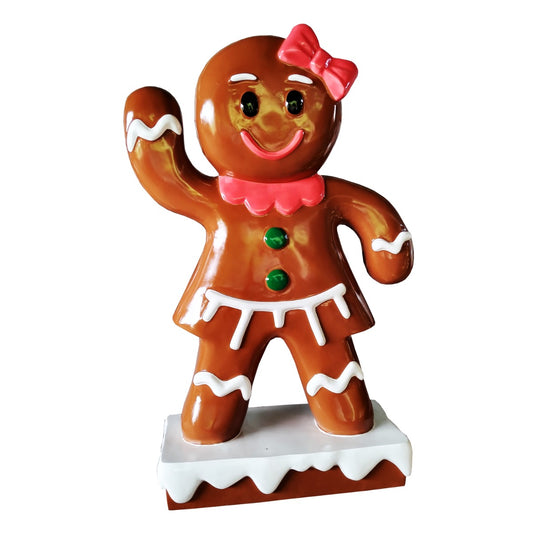 Fiberglass Gingerbread Woman 80"