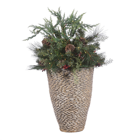 LED 30" Mountain Pine Container Filler AC Powered