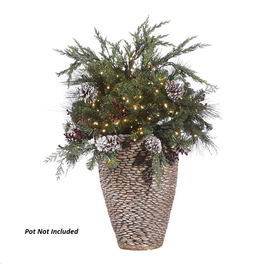 LED 40" Mountain Pine Container Filler AC Powered