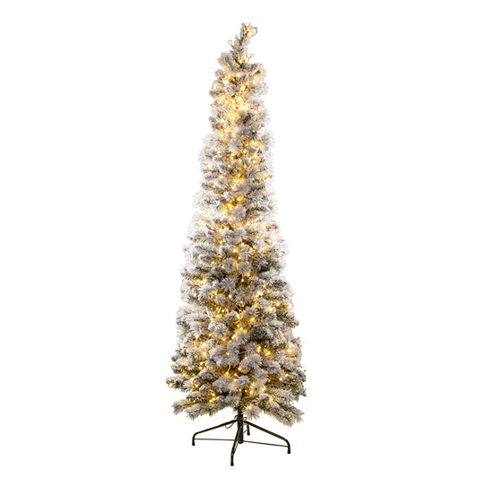 6' Flocked Pencil Aspen Tree