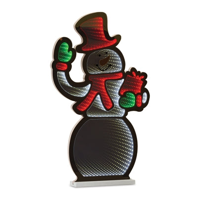 Infinity Snowman with Present 29.5"