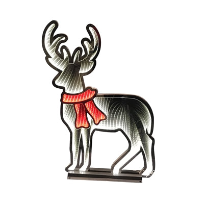 Infinity Deer Red Scarf 23.5"