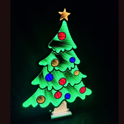Infinity Christmas Tree with Ornaments 23.5"
