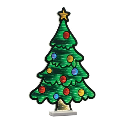 Infinity Christmas Tree with Ornaments 23.5"