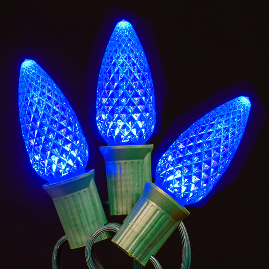 LED C9 Faceted Twinkle Bulb