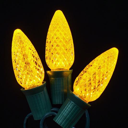 LED C9 Faceted Twinkle Bulb