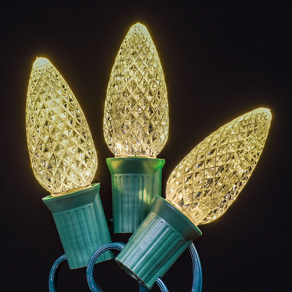 LED C9 Faceted Twinkle Bulb
