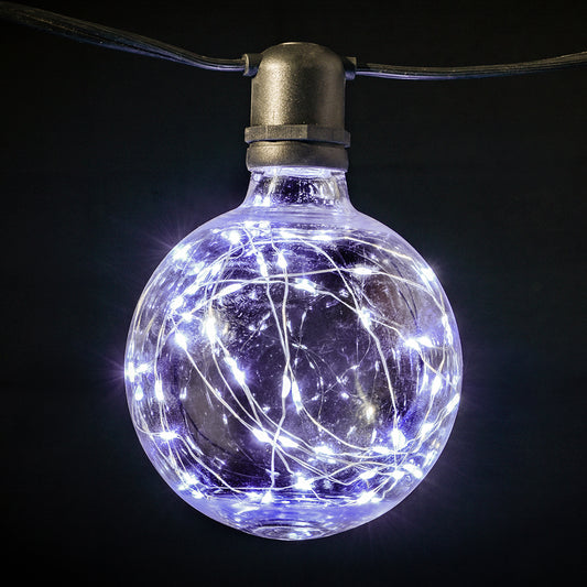 G125 Plastic Globe Bulb with Fairy Lights Inside