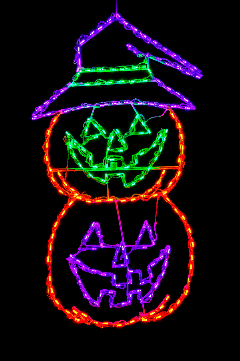 LED 2 Pumpkin Stack