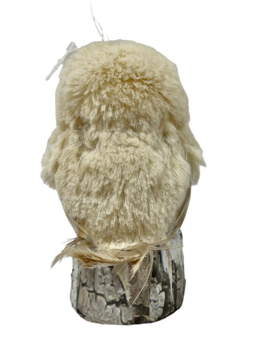 Owl on Log Ornament