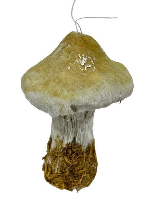 Tan Top Mushroom Ornament - Set of 3