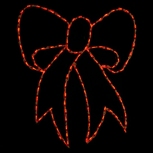 LED Bow 36" Red