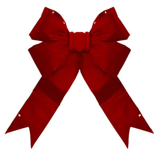 24" 4-Loop Velvet Bow (Red)