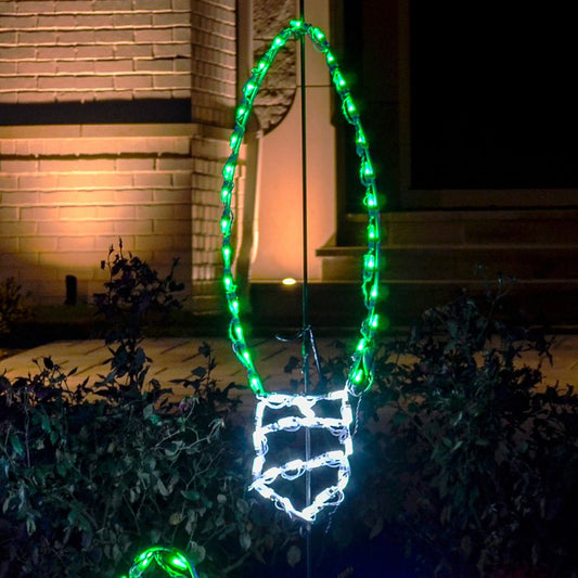 LED C9 Bulb Display Green