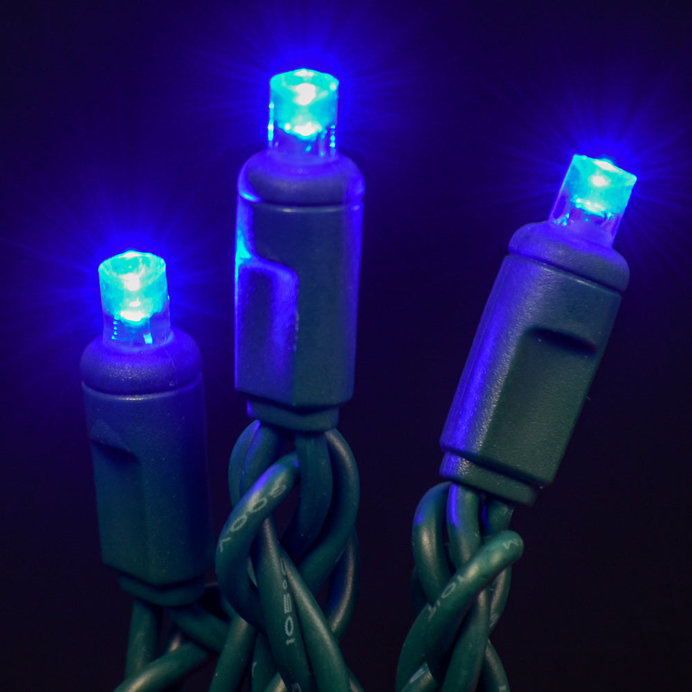 LED Concave 5MM Light Set, 50 Ct, 4" Spacing, Two Wire