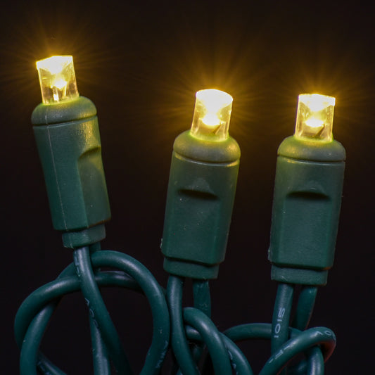 5MM Concave 50 Count  6" Spaced Pre Balled Light Set  - Warm White