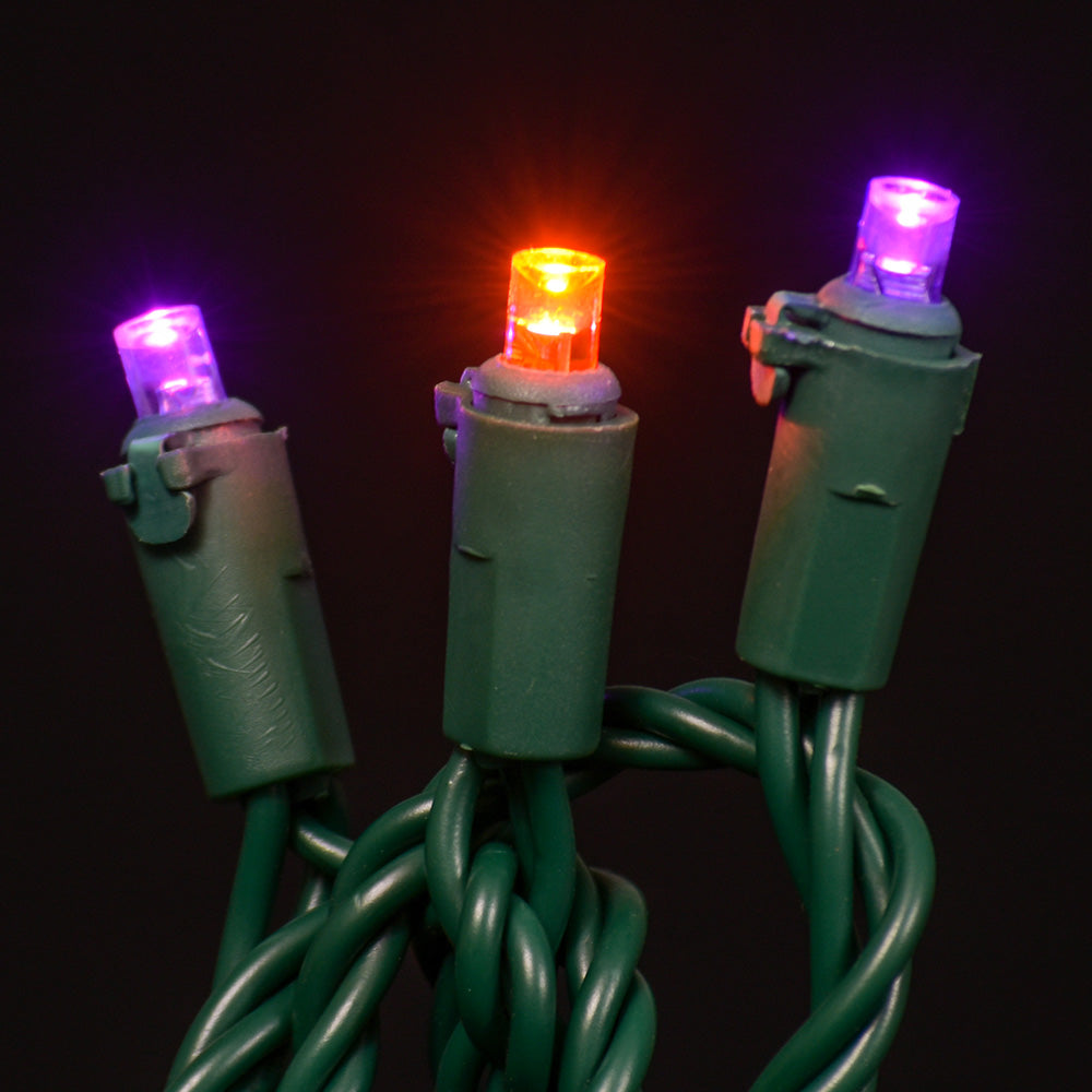 LED Concave 5MM Light Set, 70 Ct, 6" Spacing, 3 Wire