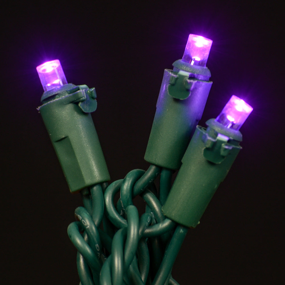 LED Concave 5MM Light Set, 70 Ct, 6" Spacing, 3 Wire