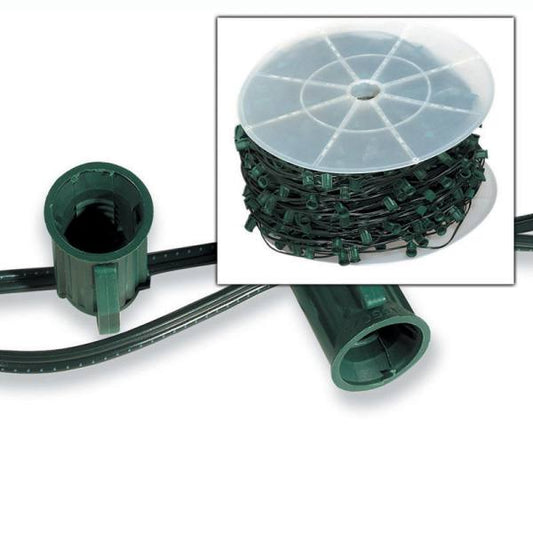 1000' roll of C9 cord with 15" spaced sockets