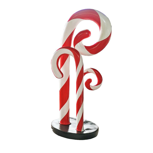 Fiberglass Swirl Candy Cane Cluster - 70"