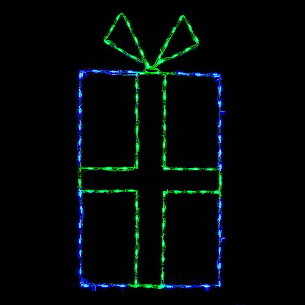 LED Gift Box Blue/Green