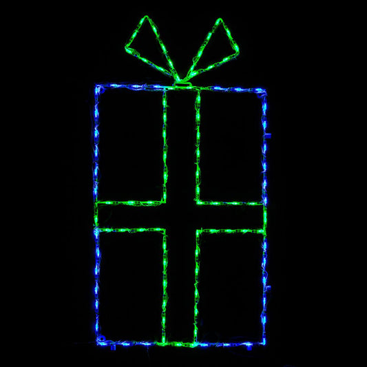 LED Gift Box Blue/Green