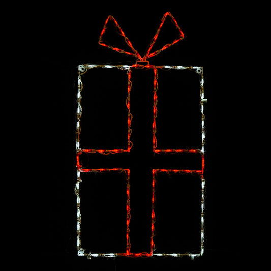 LED Gift Box Red/white