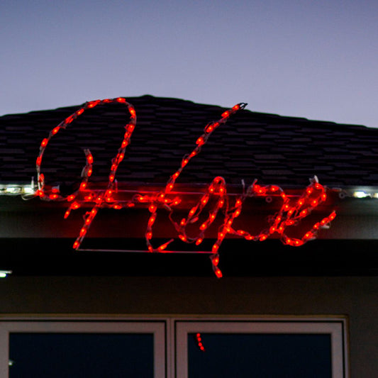 LED Hope Sign (Red)