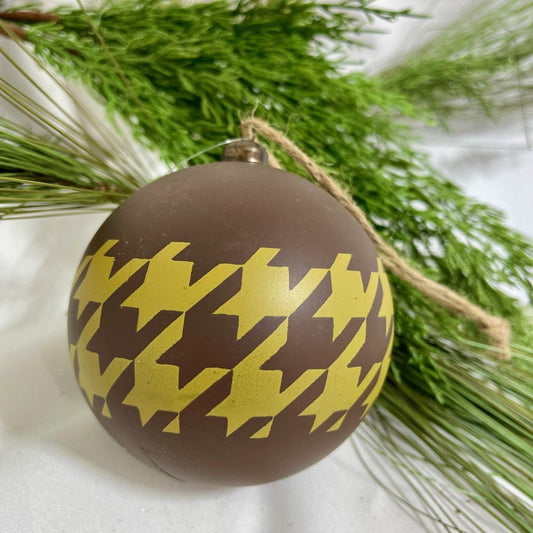 5 Houndstooth Ball Ornament