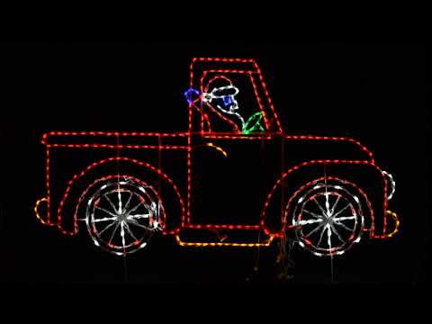 Animated Santa in Truck