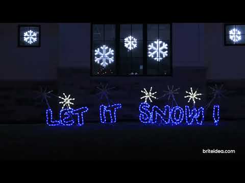 LED Let it Snow Sign