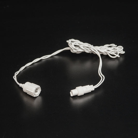 2 Pin White 6' Jumper Cord