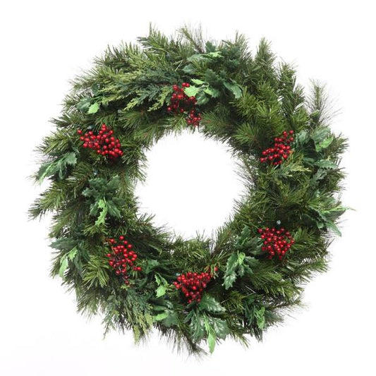 30" Estate Wreath Battery Powered