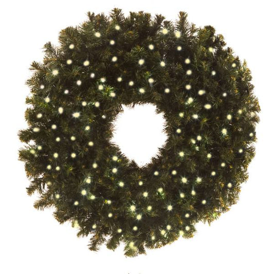 36" Sierra Wreath w/ Concave LED Lights