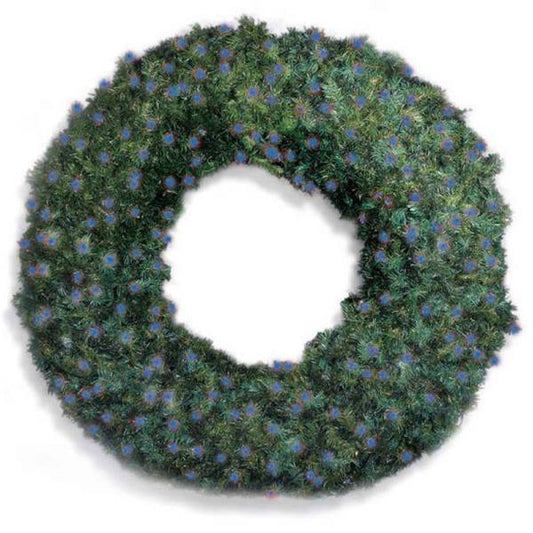 LED 60" Wreath with concave bulbs