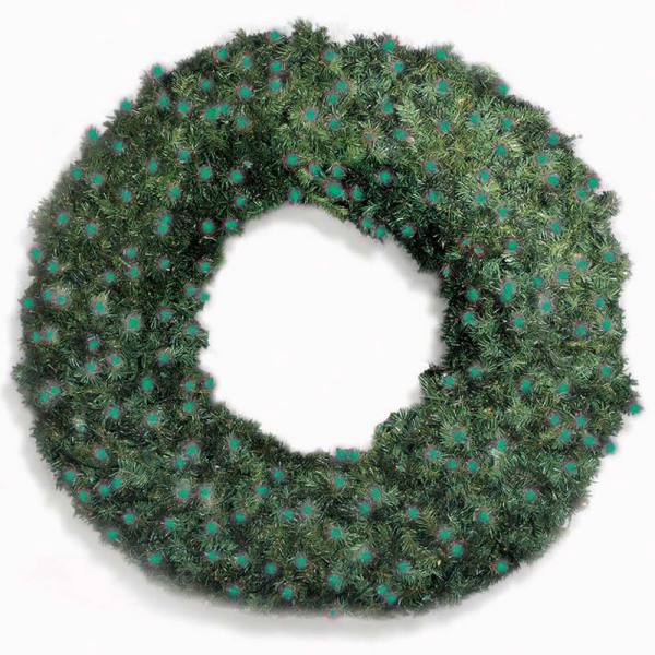 LED 60" Wreath with concave bulbs