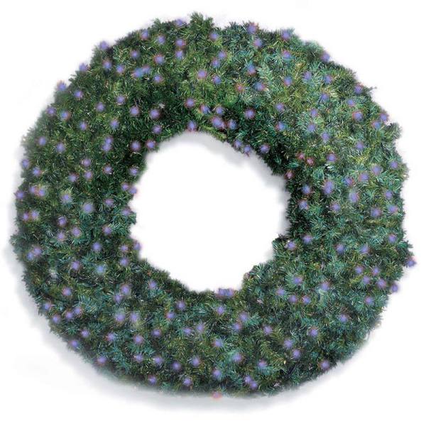 LED 60" Wreath with concave bulbs