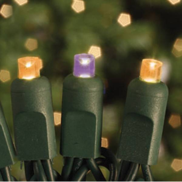 LED Concave 5MM Light Set, 50 Ct, 4" Spacing, Two Wire