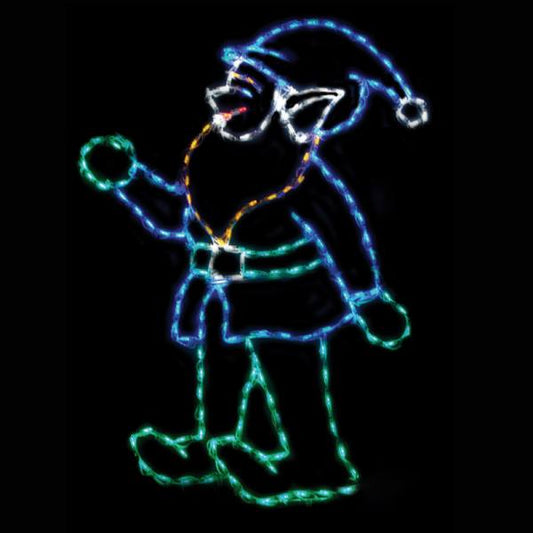 LED Elf Tending Flag