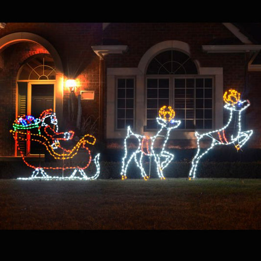 LED Leaping Reindeer