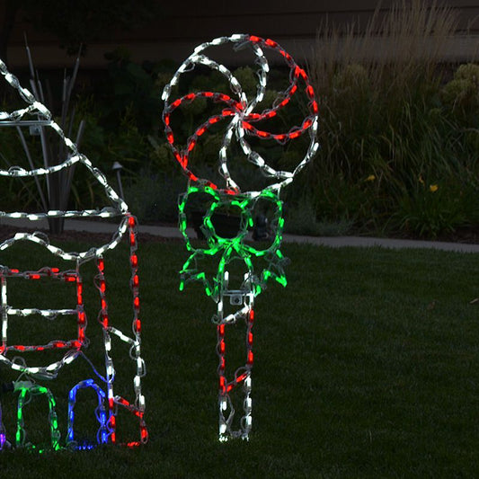 Lollipop Red Green and White