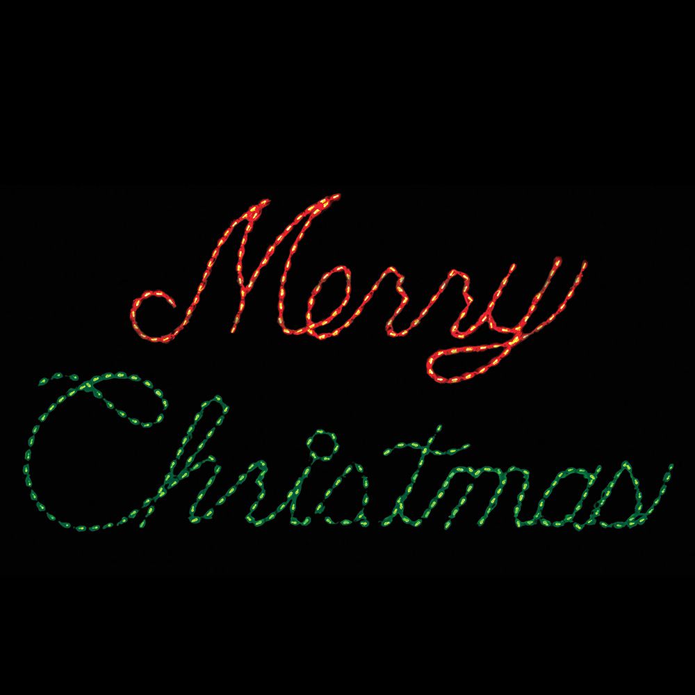 LED Merry Christmas Display (Red/Green)