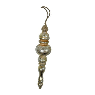 7 Wood Finial with 1 Sphere Ornament