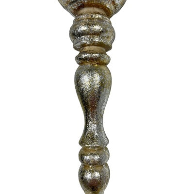 7 Wood Finial with 1 Sphere Ornament