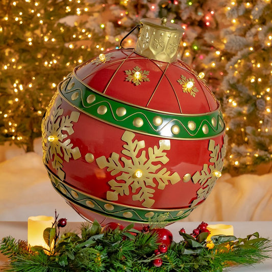 28.5" Metal Christmas Ball LED Lights