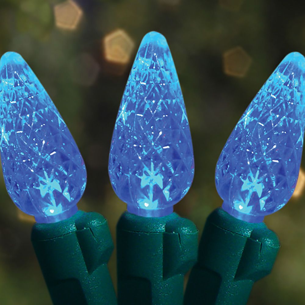 70's LED Strawberries Blue - 35 ft