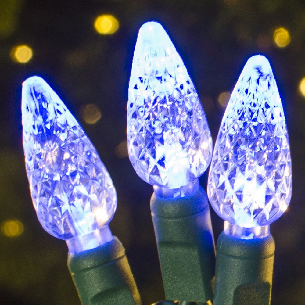 70's LED Strawberries Blue - 35 ft