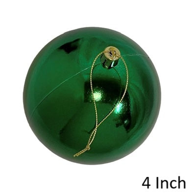 Shatterproof Ball with Cap 4" Shiny