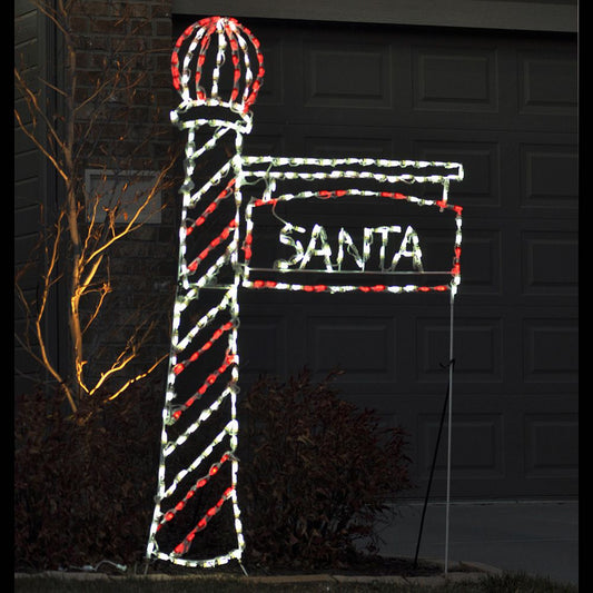 LED Santa's Light Pole